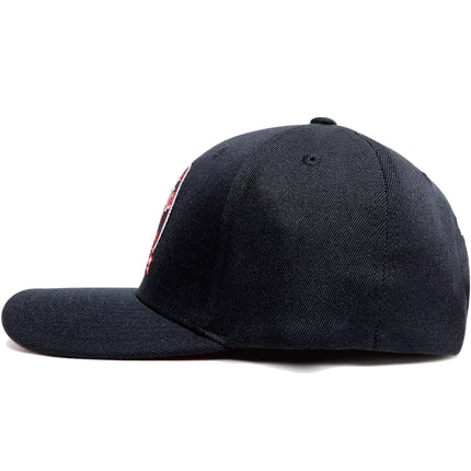 MNA-W37 (Mitchell and ness emblem mvp bulls snapback black/red osfm) 82492826