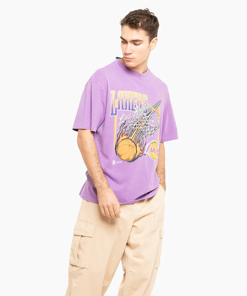 MNA-E30 (Mitchell and ness fireball tee lakers light purple) 82393478