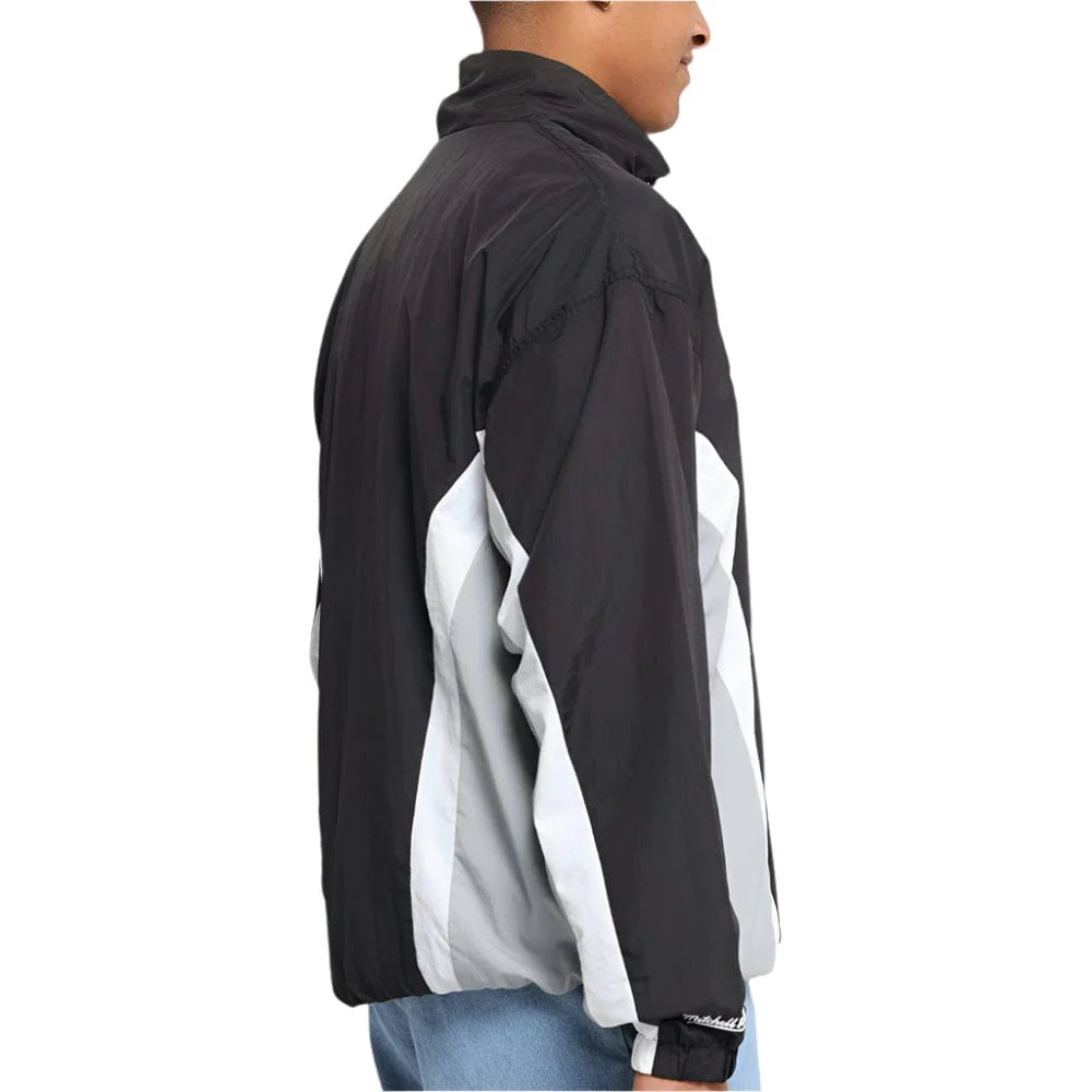 MNA-W43 (Mitchell & ness nylon track jacket raiders black/grey) 52597826