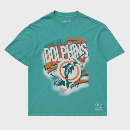 MNA-M31 (Mitchell and ness abstract tee dolphins aqua) 102393477