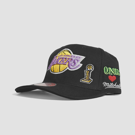 MNA-L27 (Mitchell and ness one love pro crown lakers snapback black) 52393043