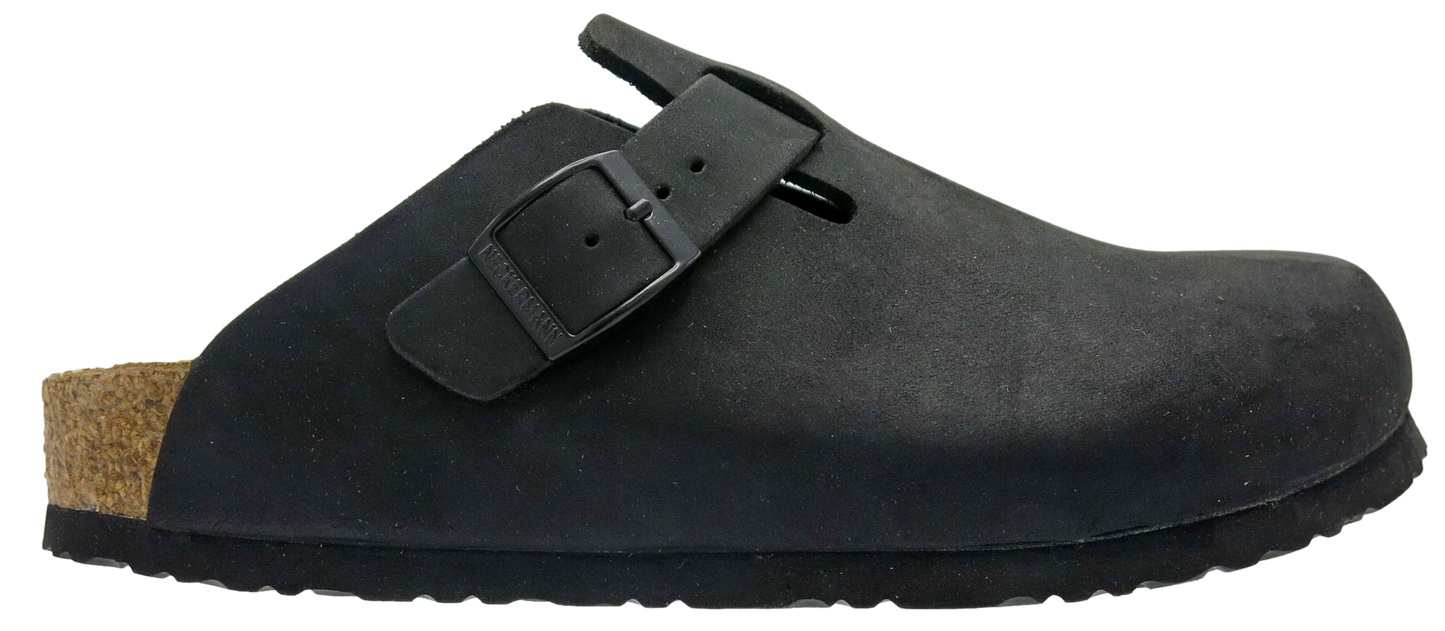 NM-L (Neckermann unisex leather clogs black) 92597200