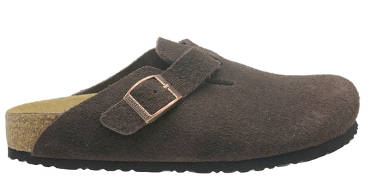 NM-P (Neckermann unisex leather clogs chocolate suede) 92697500