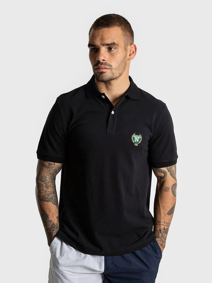 NTA-Q15 (Nautica small crest embroidered polo true black) 42694783