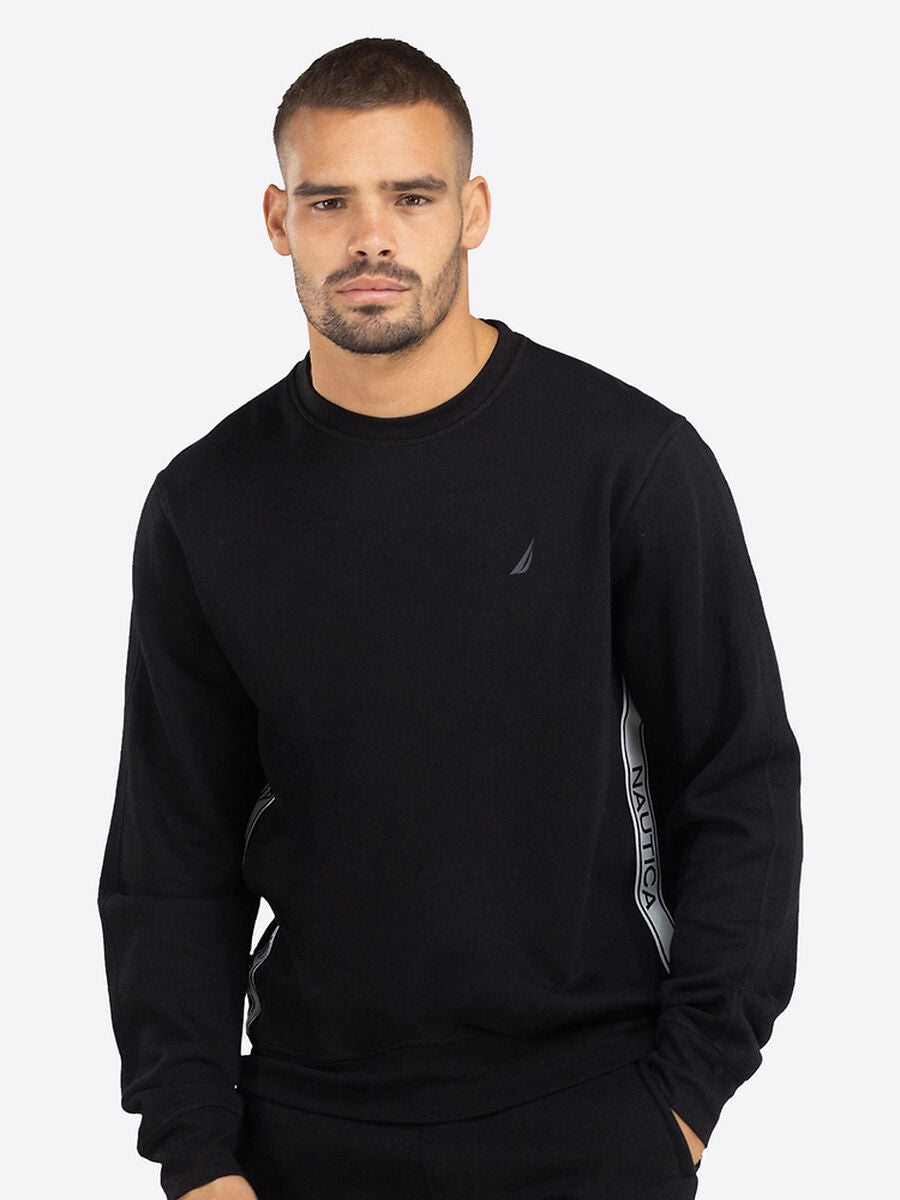 NTA-N9 (Nautica men's enzo crewneck sweatshirt black) 62494564