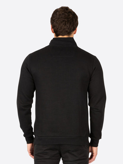 NTA-P9 (Nautica colton quarter zip jumper black/white) 62494868