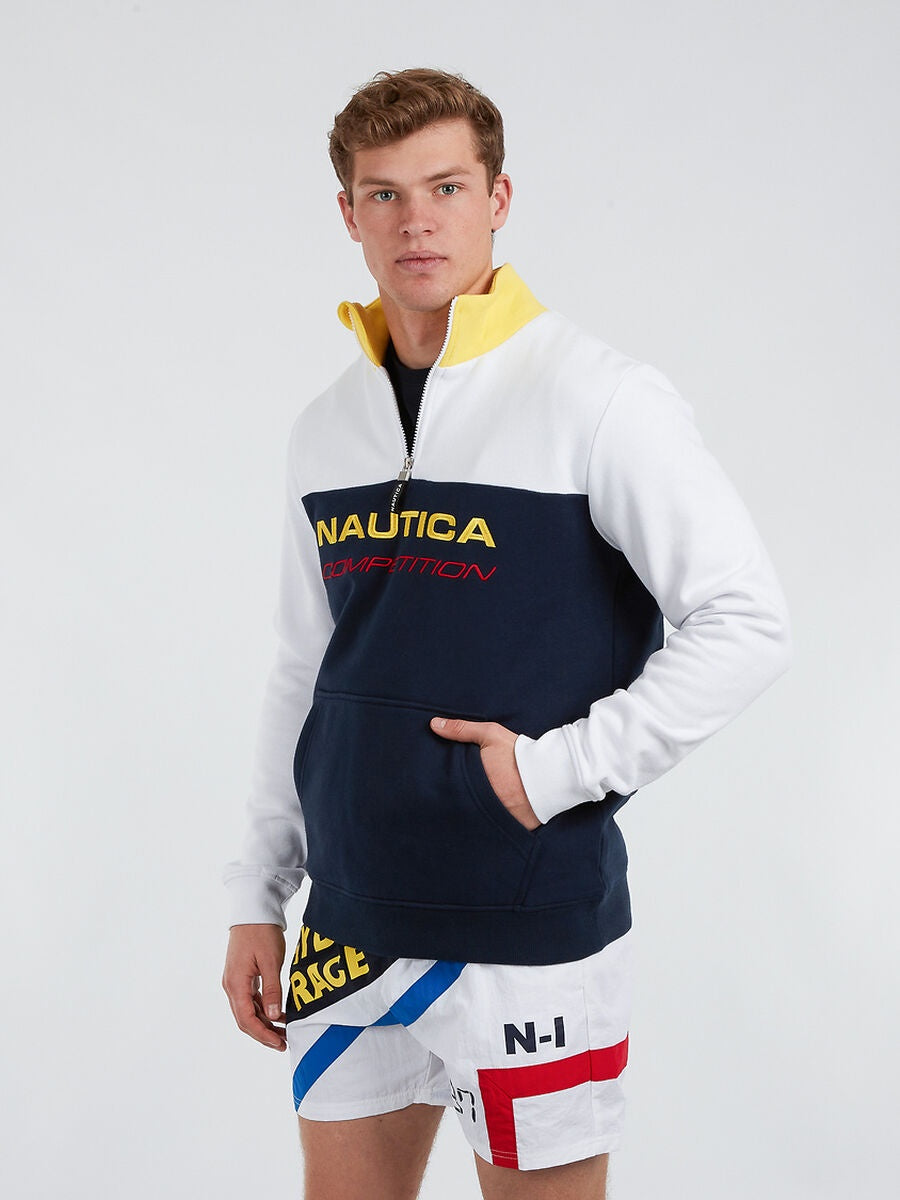 NTA-I10 (Nautica competition hydro race armada 1/4 zip crew dark navy/white) 92497389