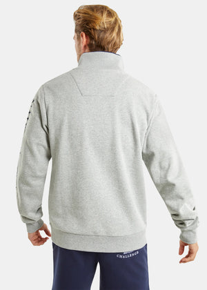 NTA-Z8 (Nautica vermont big and tall 1/4 zip top grey marle) 22498570