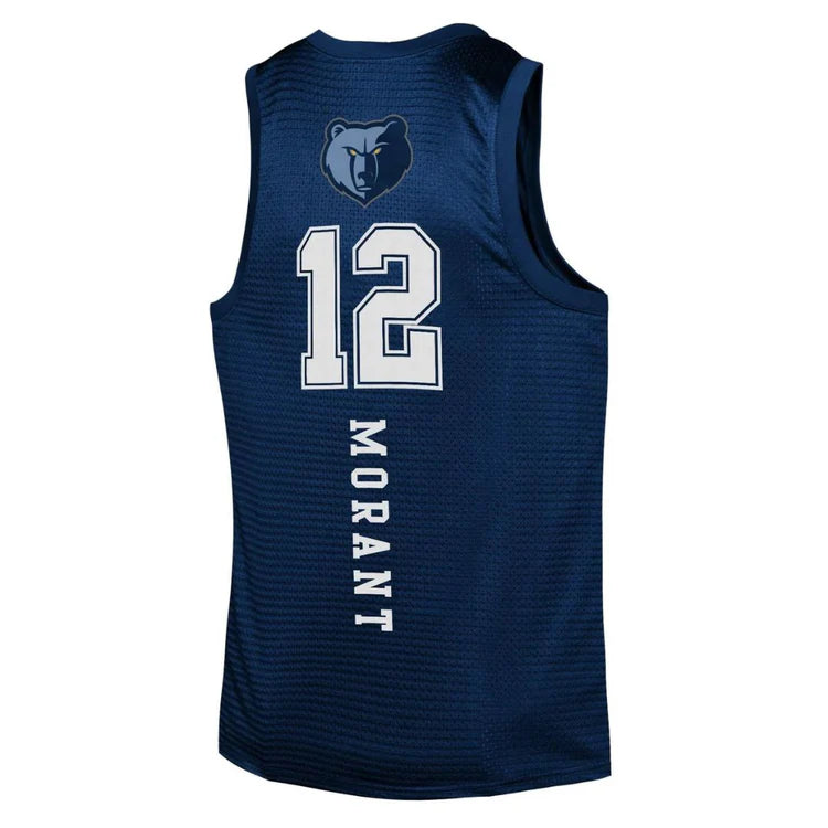 NBAA-T3 (Nba essentials youth name & number tank grizzlies navy) 112394347