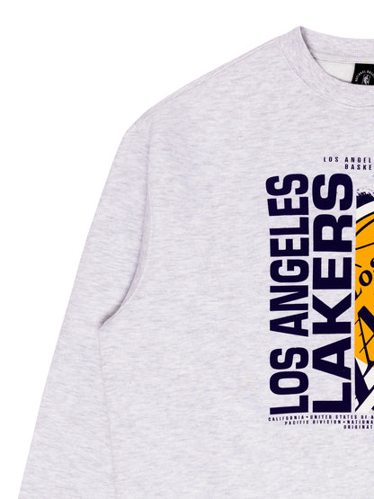 NBAA-T5 (NBA Essentials drumond fleece vintage crew lakers silver marle) 12595217
