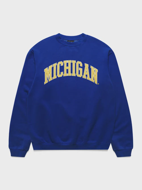 NCAA-W (NCAA Puff print crew michigan bellweather blue) 32394782