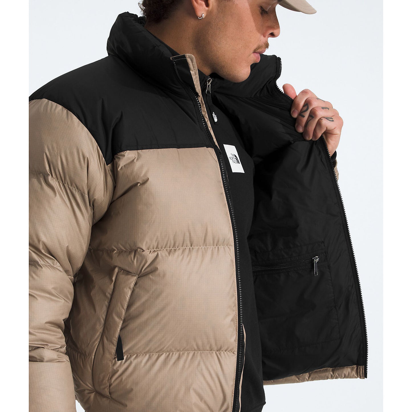 NFA-E9 (The north face men 96 retro nuptse jacket mushroom grey) 126926087