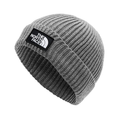 NFA-Y7 (The north face salty lined logo box cuffed beanie medium grey heather) 72592391