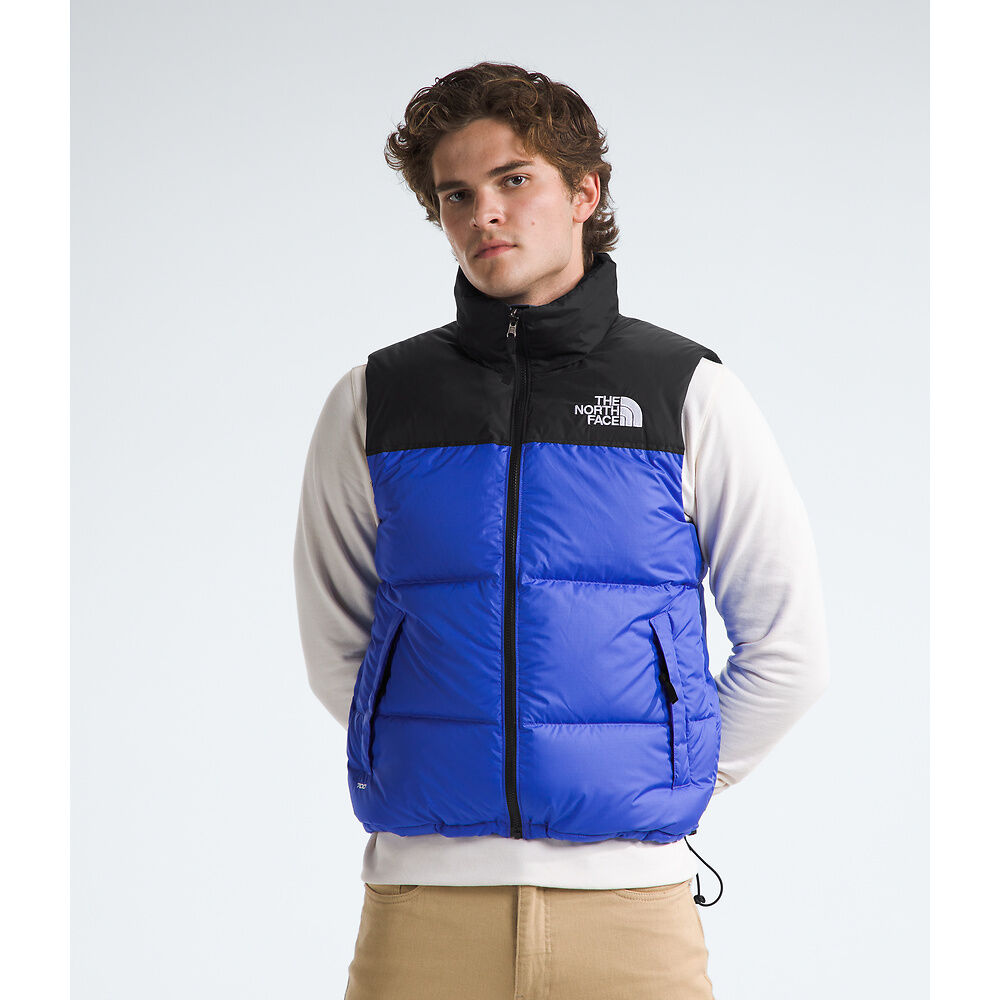 NFA-D4 (The north face men's 1996 retro nuptse vest solar blue) 424919130