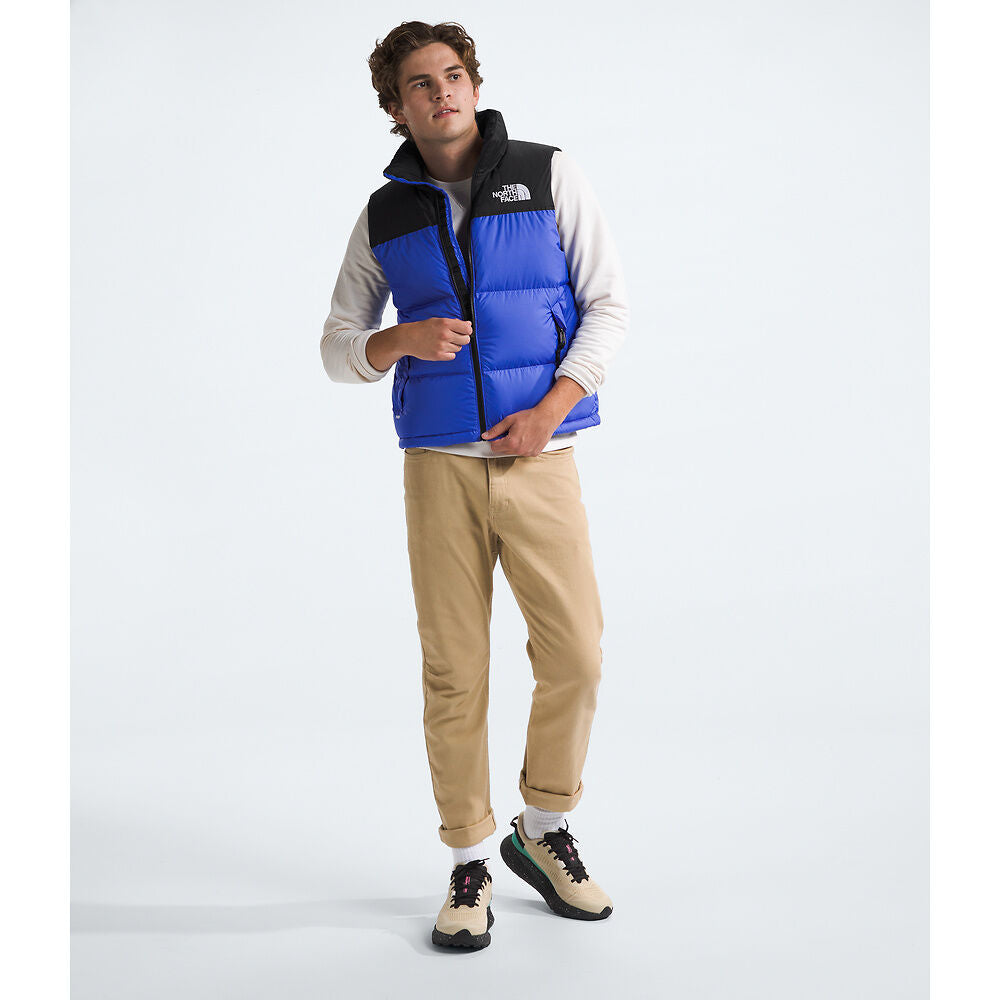 NFA-D4 (The north face men's 1996 retro nuptse vest solar blue) 424919130