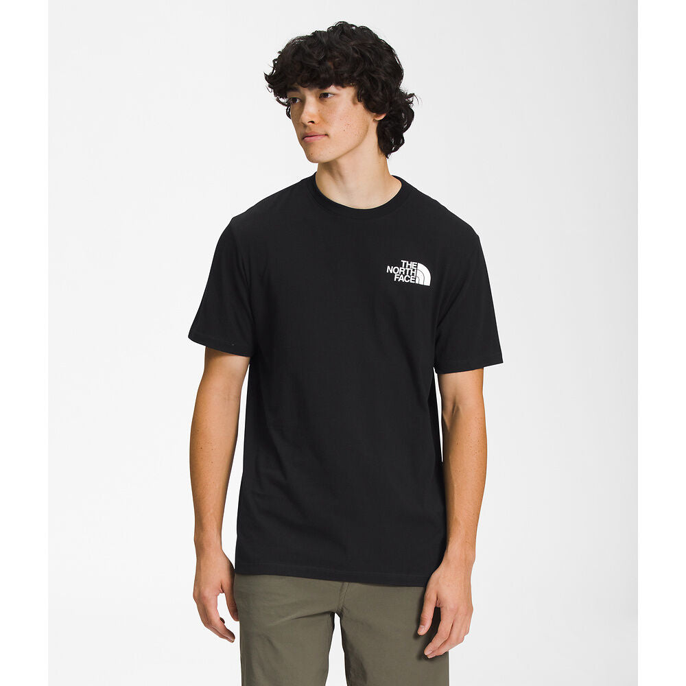 NFA-H3 (The north face mens  short sleeve box nse tee black/white) 112393478