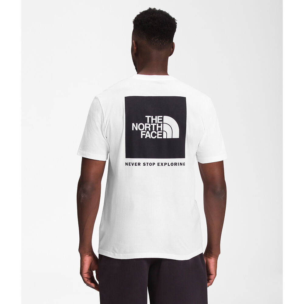 NFA-I3 (The north face mens short sleeve box nse tee white/black) 112393478