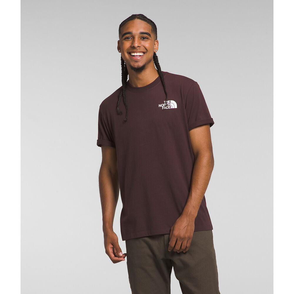 NFA-J3 (The north face mens short sleeve box nse tee coal brown monogram) 112393478