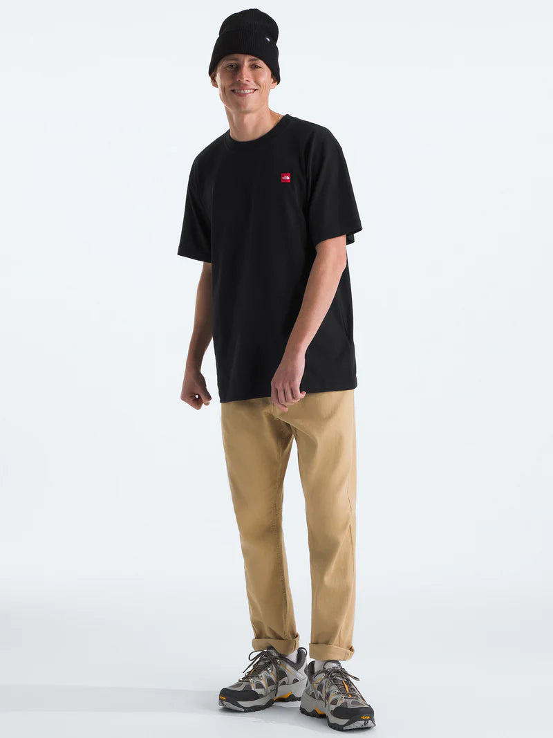 NFA-Y8 (The north face mens short sleeve heavy weight relaxed t-shirt black/purple) 102594348