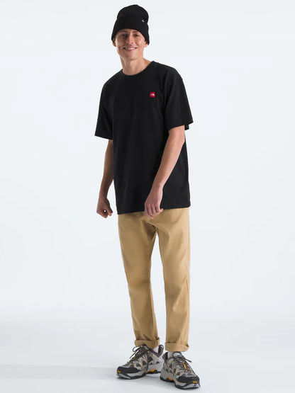 NFA-Y8 (The north face mens short sleeve heavy weight relaxed t-shirt black/purple) 102594348