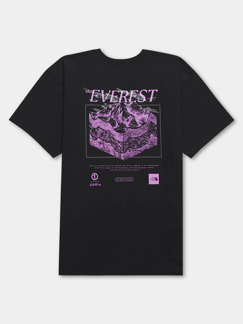 NFA-Y8 (The north face mens short sleeve heavy weight relaxed t-shirt black/purple) 102594348