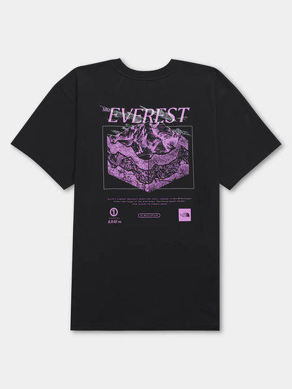 NFA-Y8 (The north face mens short sleeve heavy weight relaxed t-shirt black/purple) 102594348