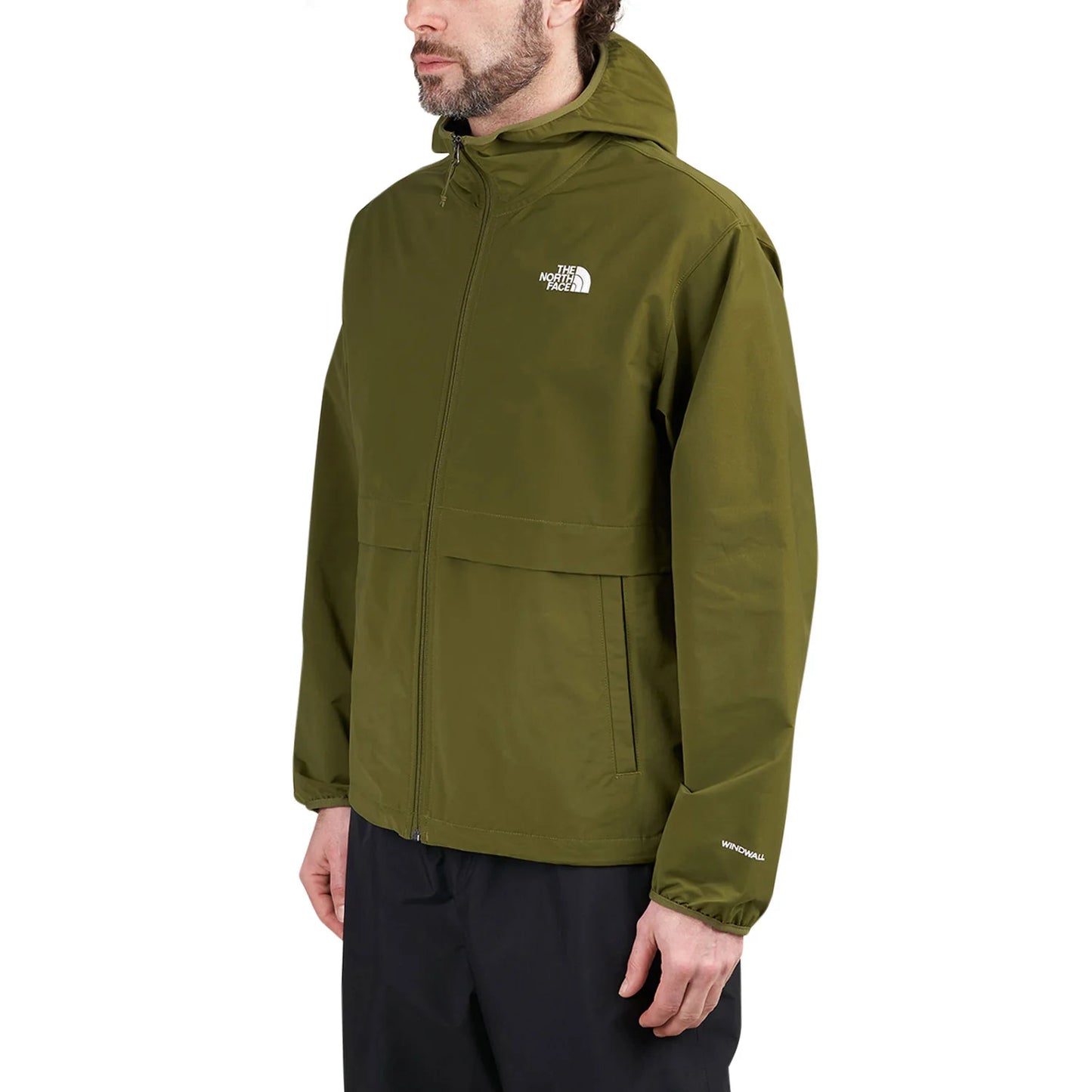 NFA-V8 (The north face mens ez wind full zip jacket forest olive) 1025910870