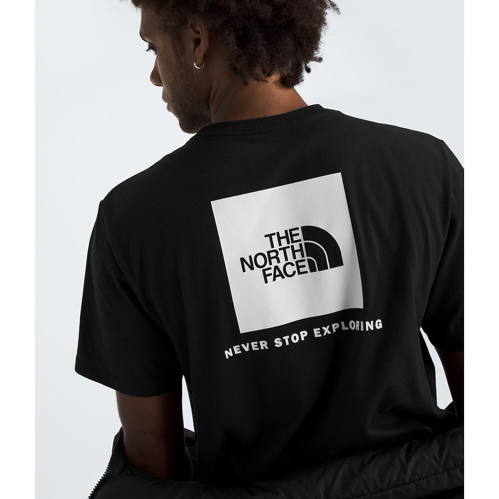 NFA-N8 (The north face men's box never stop exploring short sleeve tee black/white) 92593043
