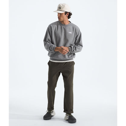 NFA-O9 (The north face evolution simple dome embroidered oversized crew mid grey heather) 12695217