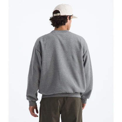 NFA-O9 (The north face evolution simple dome embroidered oversized crew mid grey heather) 12695217