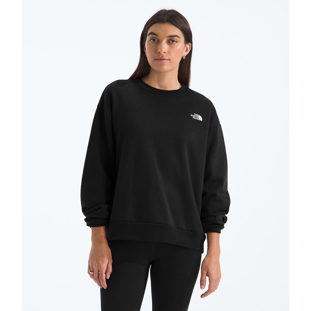 NFA-P9 (The north face evolution simple dome embroidered oversized crew black) 12695217