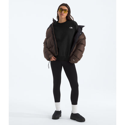 NFA-P9 (The north face evolution simple dome embroidered oversized crew black) 12695217