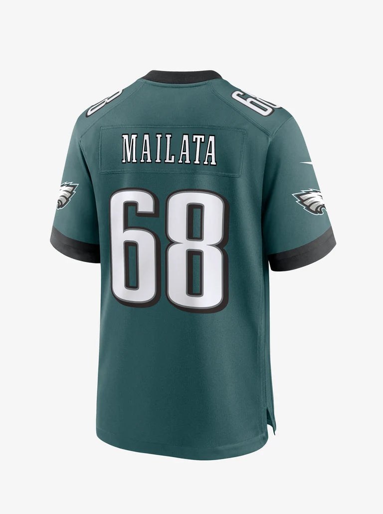 NA-K50 (Nike nfl philadelphia eagles jordan mailata home game jersey sport teal) 926910000