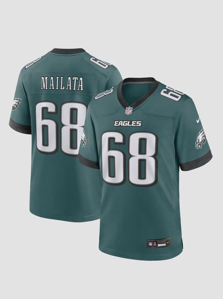 NA-K50 (Nike nfl philadelphia eagles jordan mailata home game jersey sport teal) 926910000