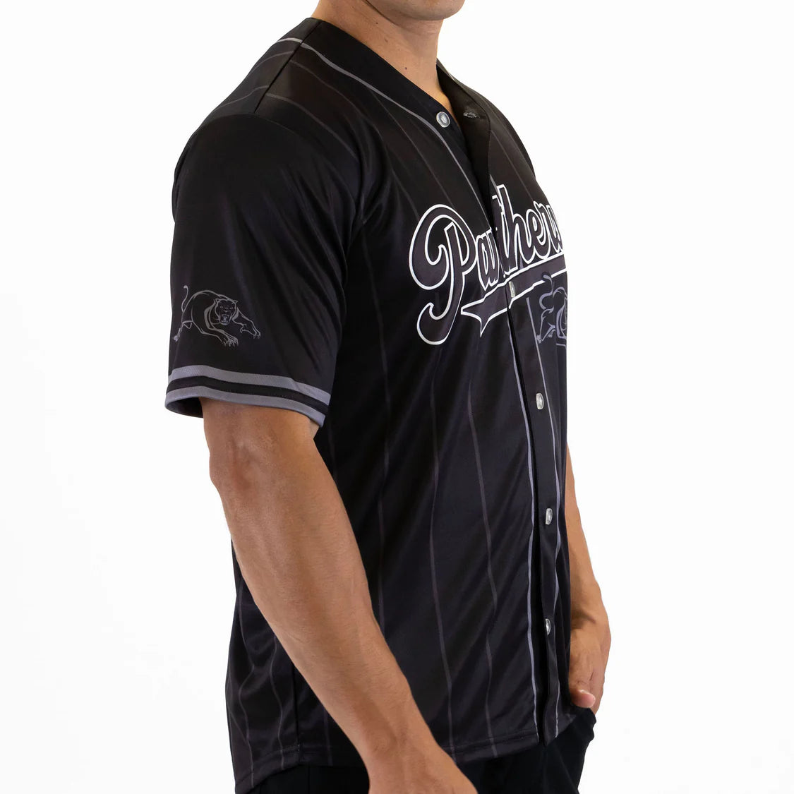 ABA-L (Ashtabula nrl panthers blackout slugger baseball shirt) 62693862