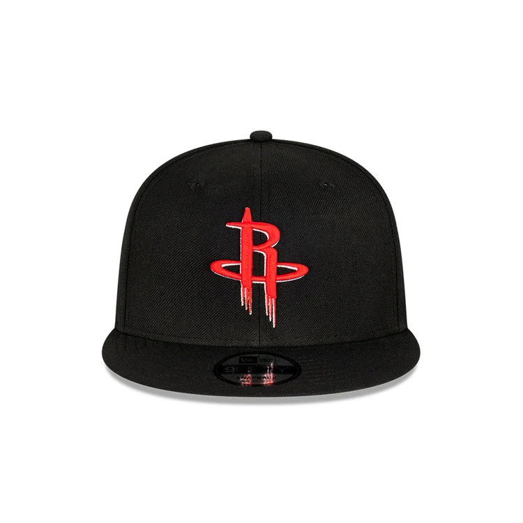 NEC-F54 (New era 5950 nba commemorative houston rockets black/grey fitted cap) 82393970