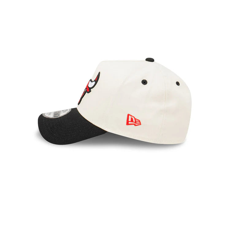 NEC-F57 (New era 940 A frame ivory blaze chicago bulls snapback chrome white/scarlet red osfm) 52492450