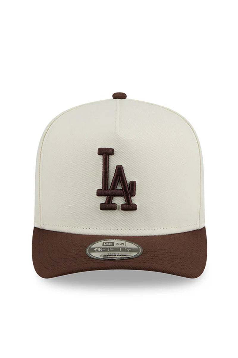 NEC-L72 (New era 950 A frame chocolate 2 tone los angeles dodgers osfm chrome chocolate snapback osfm) 12693290