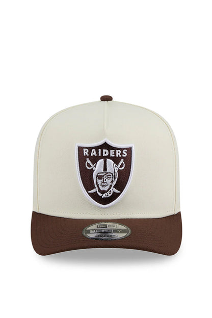 NEC-N72 (New era 950 A frame chocolate 2 tone las vegas raiders osfm chrome chocolate snapback osfm) 12693290
