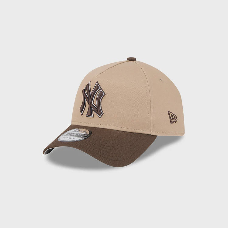 NEC-J64 (New era 940 A frame new york yankees 2 tone camel world series snapback camel walnut/grey UV osfm) 52592670