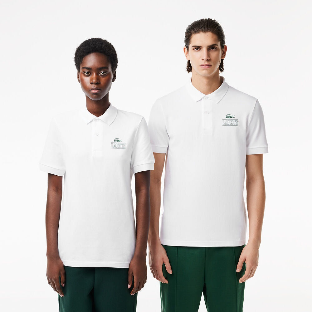 LCA-L20 (Lacoste core graphics regular fit polo white) 112499130