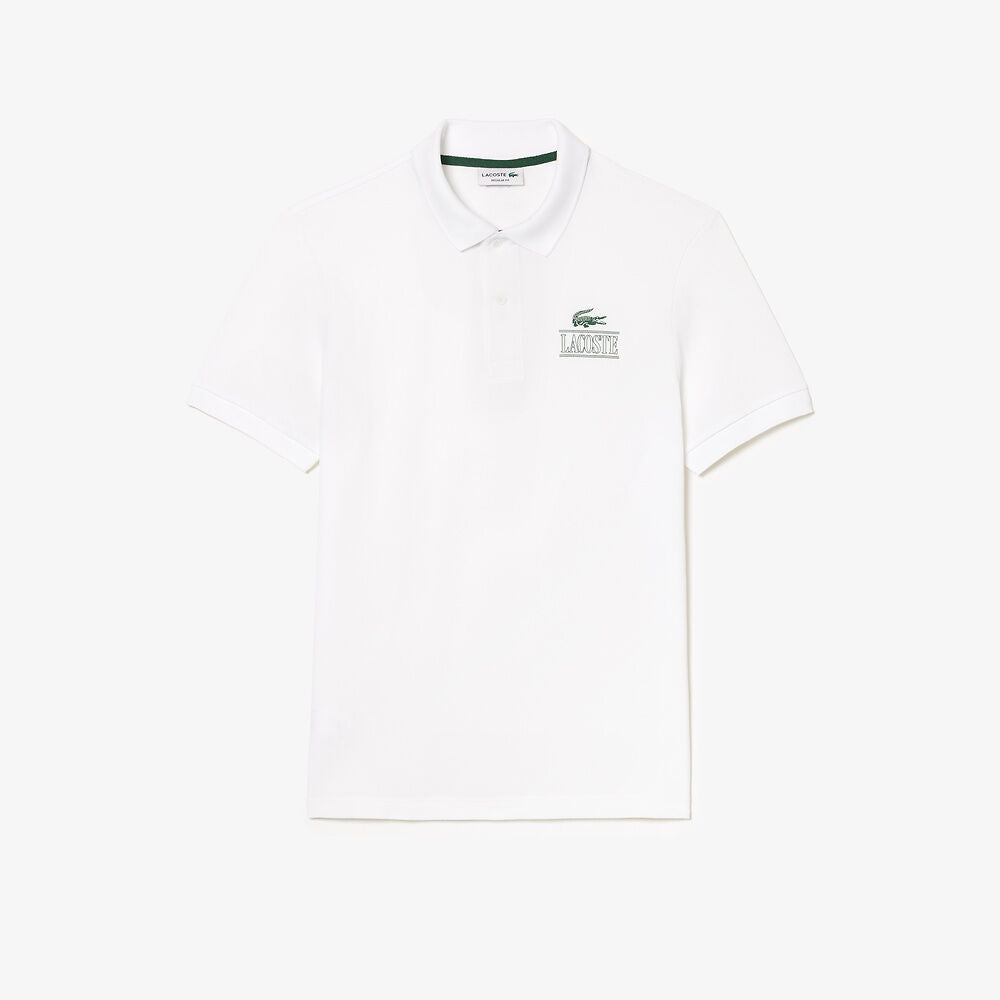 LCA-L20 (Lacoste core graphics regular fit polo white) 112499130