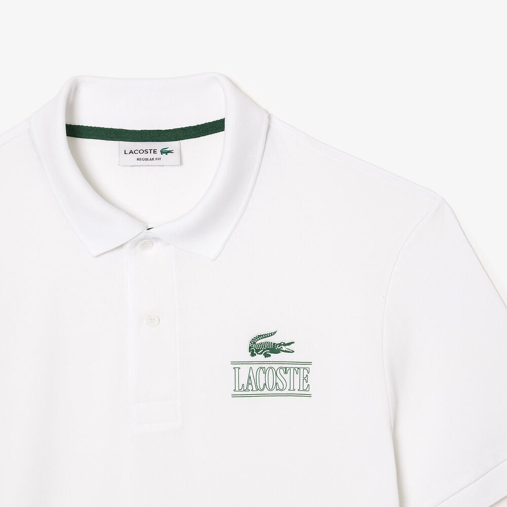 LCA-L20 (Lacoste core graphics regular fit polo white) 112499130