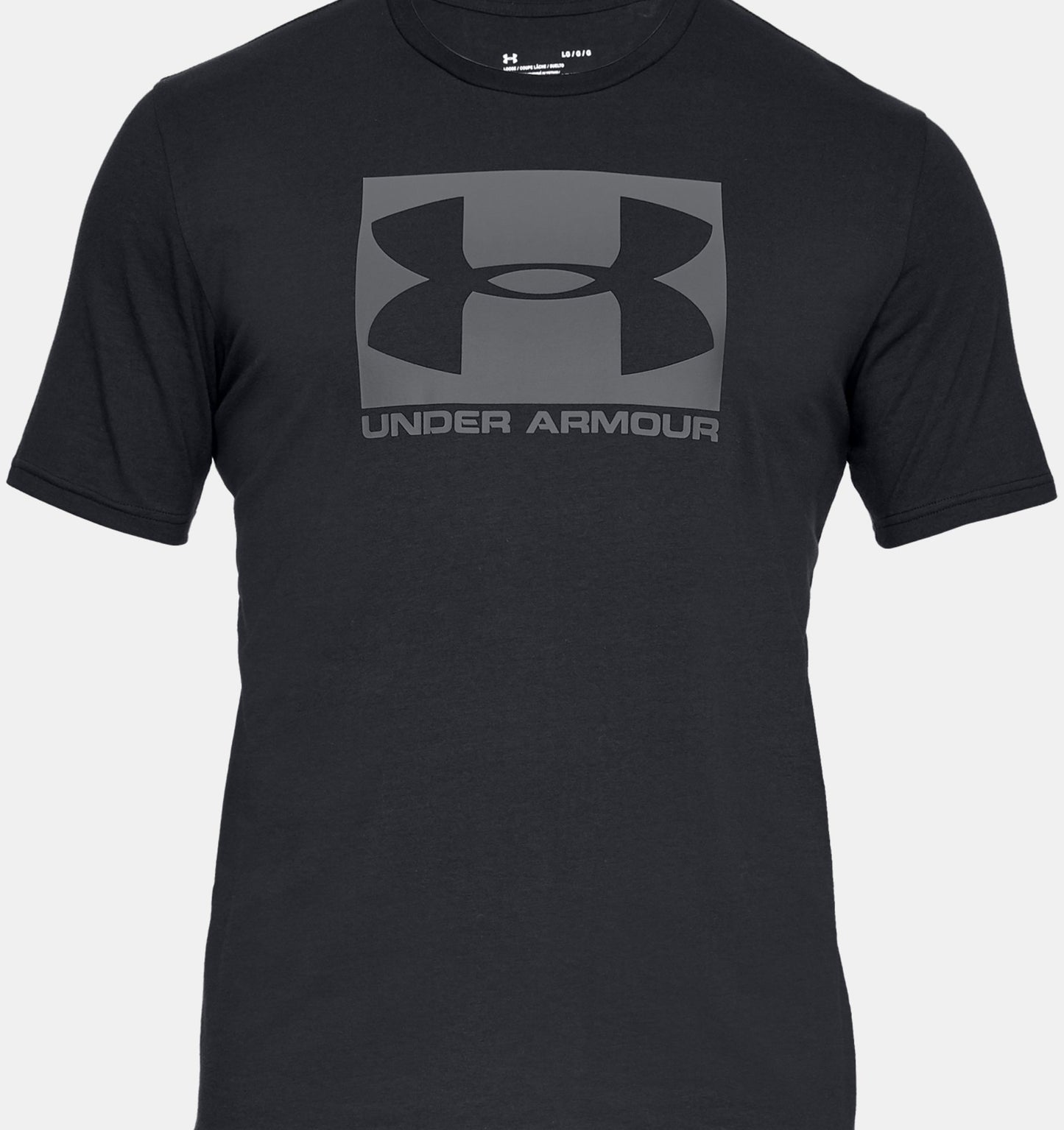 UAA-S11 (Under armour mens boxed sportstyle short sleeve tee black/graphite) 22492174