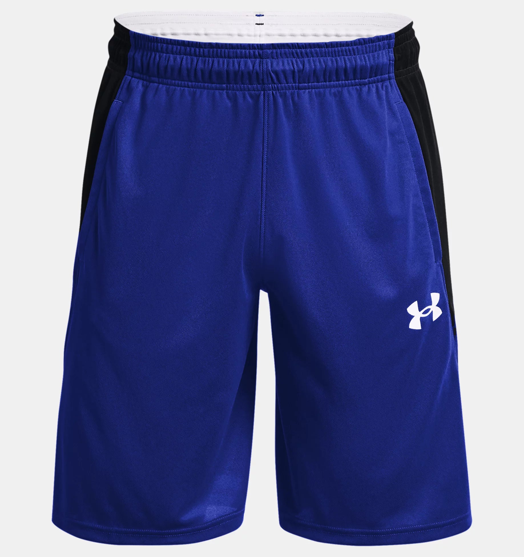 UAA-D11 (Under armour mens baseline 10 inch shorts royal/white) 112393043