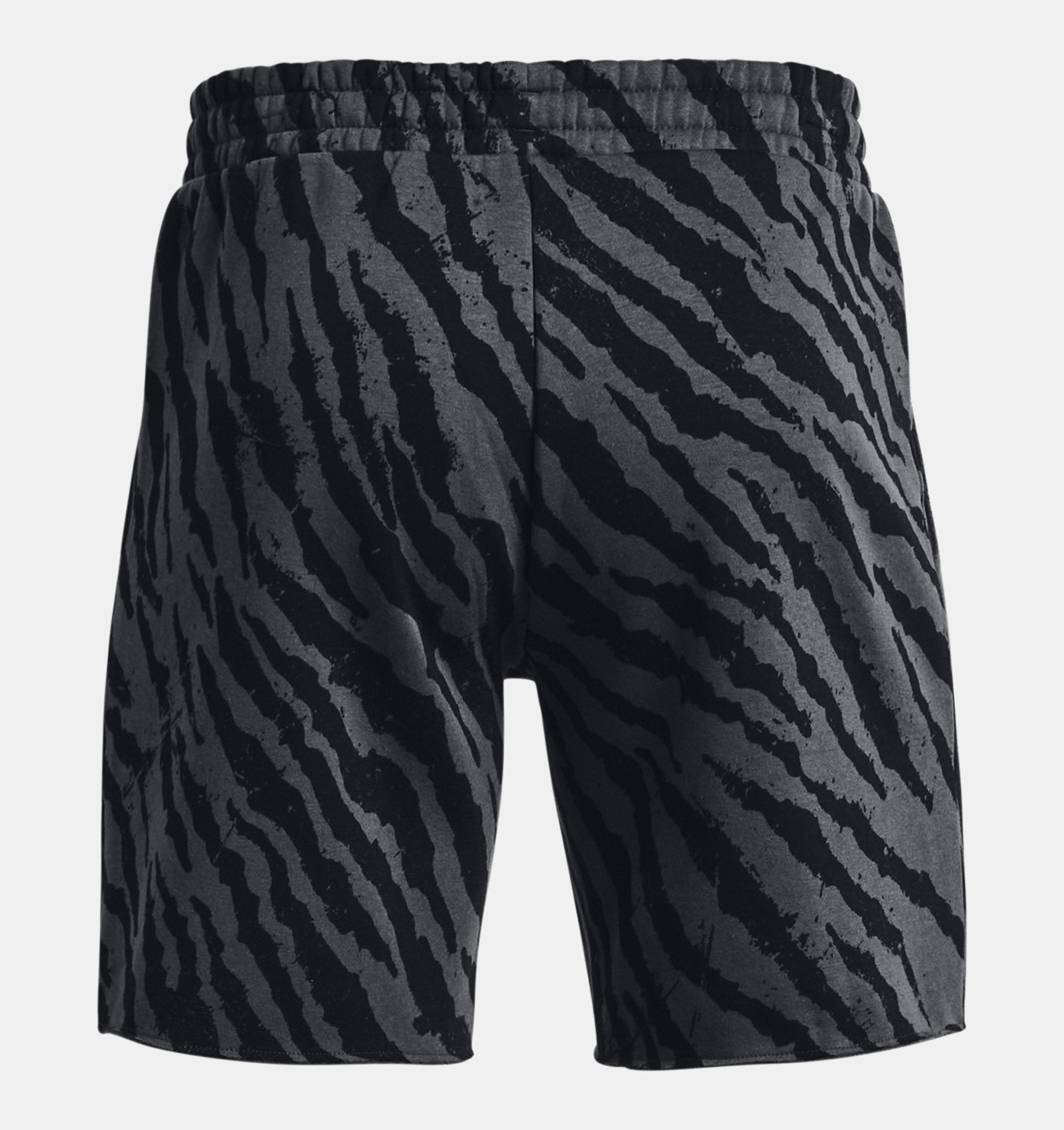 UAA-N9 (Under armour mens project rock rival printed shorts black/white) 32293913 UNDER ARMOUR