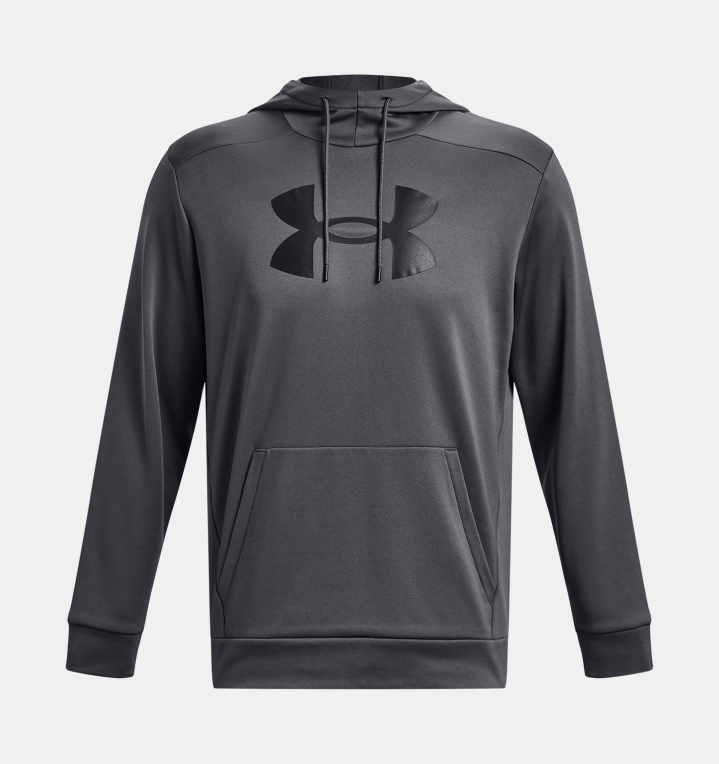 UAA-K11 (Under armour mens armour fleece big logo hoodie pitch gray/black) 122395217