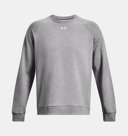 UAA-Y12 (Under armour mens rival fleece crew castle rock/light heather/white) 72493913