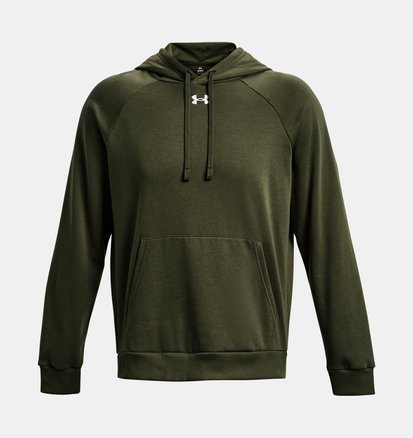 UAA-Z12 (Under armour mens rival fleece hoodie marine od green/white) 72494247