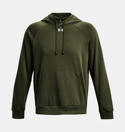 UAA-Z12 (Under armour mens rival fleece hoodie marine od green/white) 72494247